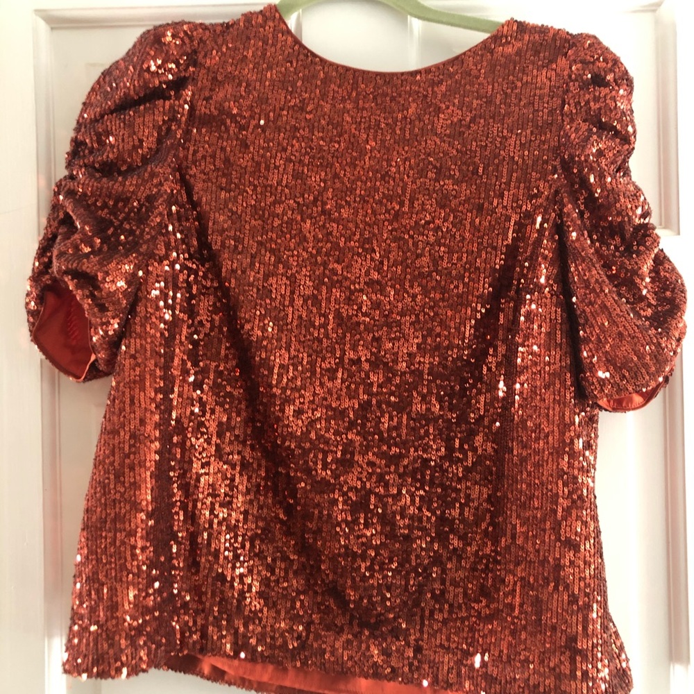Anthropologie Cooper sequin top